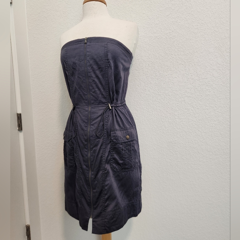 DKNY Strapless Blue Dress